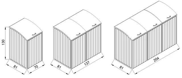 Lark RVS Ombouw | 3 Containers - Afbeelding 4