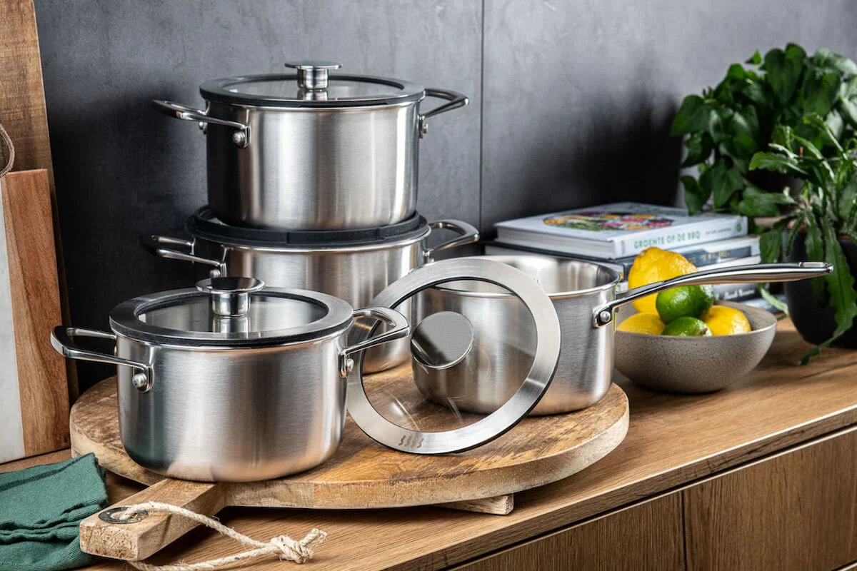 DUCQ Downdraft pannenset - 10 delig - met glazen deksels - Afbeelding 10