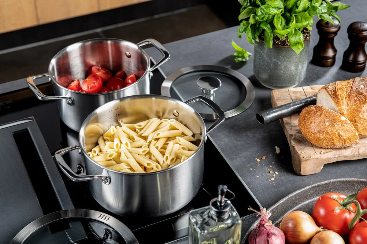 DUCQ Downdraft pannenset - 6 delig - Met gratis set panbeschermers - Afbeelding 8