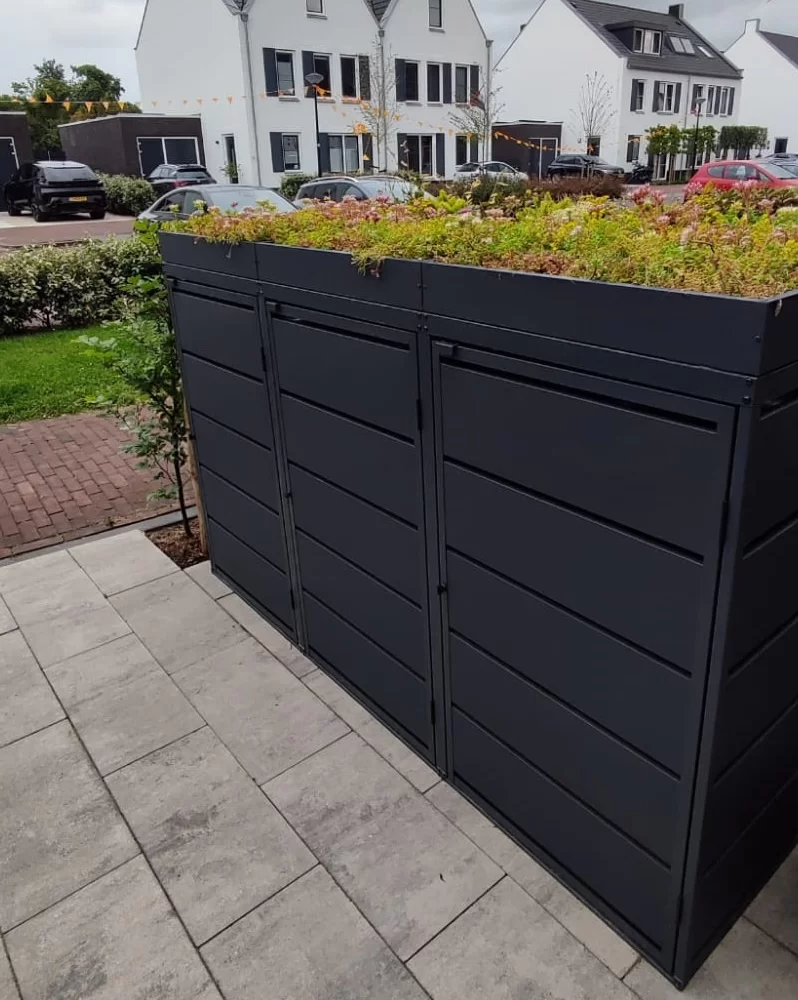 Green Plant Grey Ombouw Antracietgrijs metaal | 4 Containers - Afbeelding 15